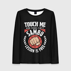 Лонгслив женский Боевое Самбо SAMBO, цвет: 3D-принт