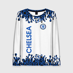 Лонгслив женский Chelsea челси спорт, цвет: 3D-принт