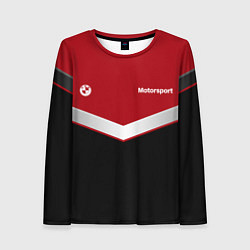 Лонгслив женский БМВ BMW UNIFORM RED, цвет: 3D-принт