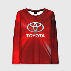 Лонгслив женский Toyota тойота, цвет: 3D-принт
