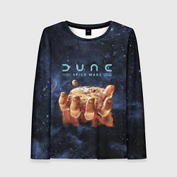Лонгслив женский Dune: Spice Wars рука и песок, цвет: 3D-принт