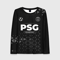 Лонгслив женский PSG Champions Uniform, цвет: 3D-принт