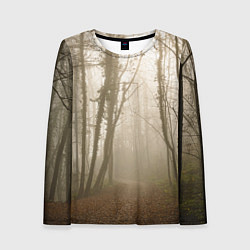 Лонгслив женский Туманный лес на восходе, цвет: 3D-принт