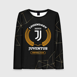 Женский лонгслив Лого Juventus и надпись Legendary Football Club на