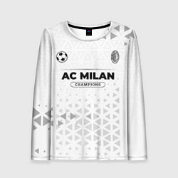 Лонгслив женский AC Milan Champions Униформа, цвет: 3D-принт