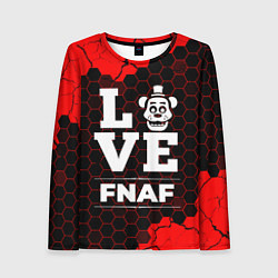 Лонгслив женский FNAF Love Классика, цвет: 3D-принт