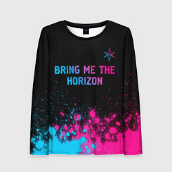 Лонгслив женский Bring Me the Horizon Neon Gradient, цвет: 3D-принт