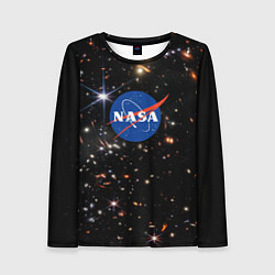 Женский лонгслив Самое четкое изображение ранней Вселенной NASA Лог