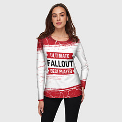 Лонгслив женский Fallout: красные таблички Best Player и Ultimate, цвет: 3D-принт — фото 2