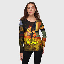 Лонгслив женский Hello Neighbor Привет сосед Сосед поливает, цвет: 3D-принт — фото 2