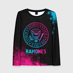 Женский лонгслив Ramones Neon Gradient