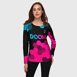 Лонгслив женский Doom Neon Gradient, цвет: 3D-принт — фото 2