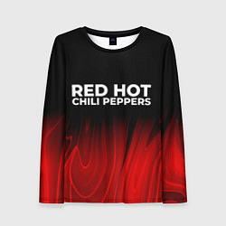Лонгслив женский Red Hot Chili Peppers red plasma, цвет: 3D-принт