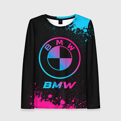 Лонгслив женский BMW - neon gradient, цвет: 3D-принт