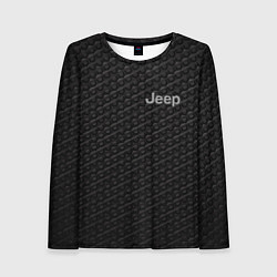 Лонгслив женский Jeep карбон, цвет: 3D-принт