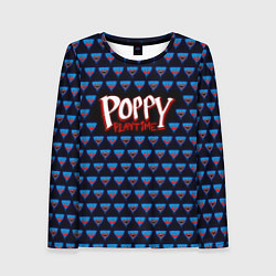 Лонгслив женский Poppy Playtime - Huggy Wuggy Pattern, цвет: 3D-принт