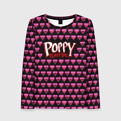 Женский лонгслив Poppy Playtime - Kissy Missy Pattern - Huggy Wuggy