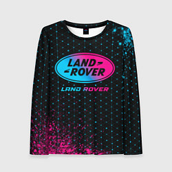 Женский лонгслив Land Rover - neon gradient