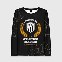 Женский лонгслив Лого Atletico Madrid и надпись legendary football