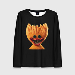 Лонгслив женский POPPY PLAYTIME ХАГИ ВАГИ В ЖЁЛТОМ ЦВЕТЕ, цвет: 3D-принт