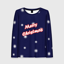 Лонгслив женский Merry Christmas Неон, цвет: 3D-принт