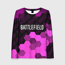 Лонгслив женский Battlefield pro gaming: символ сверху, цвет: 3D-принт