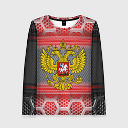 Лонгслив женский Россия будущего, цвет: 3D-принт