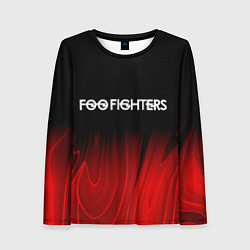 Женский лонгслив Foo Fighters red plasma