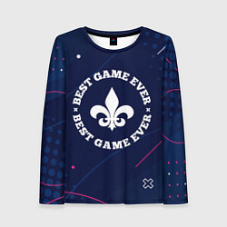 Лонгслив женский Символ Saints Row и надпись best game ever, цвет: 3D-принт