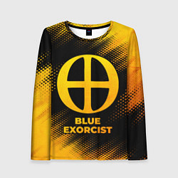 Женский лонгслив Blue Exorcist - gold gradient