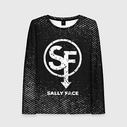 Женский лонгслив Sally Face с потертостями на темном фоне