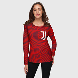 Лонгслив женский Juventus отпечатки, цвет: 3D-принт — фото 2
