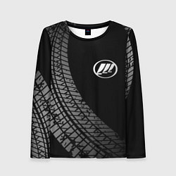 Лонгслив женский Lifan tire tracks, цвет: 3D-принт