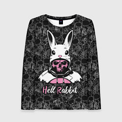 Лонгслив женский Hell rabbit, year of the rabbit, цвет: 3D-принт