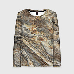 Женский лонгслив Камень stone