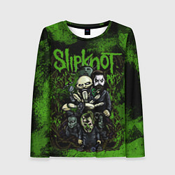 Женский лонгслив Slipknot green art