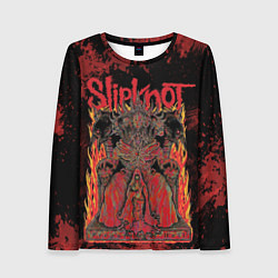 Лонгслив женский Slipknot black and red, цвет: 3D-принт