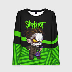 Лонгслив женский Slipknot dark green, цвет: 3D-принт