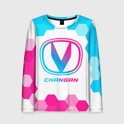 Женский лонгслив Changan neon gradient style