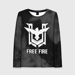 Женский лонгслив Free Fire glitch на темном фоне