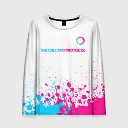 Женский лонгслив The Callisto Protocol neon gradient style: символ