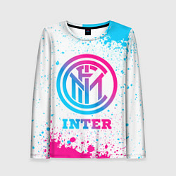 Женский лонгслив Inter neon gradient style