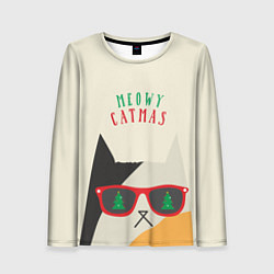 Лонгслив женский Meowy catwas, цвет: 3D-принт