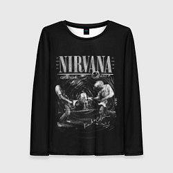 Лонгслив женский Nirvana live, цвет: 3D-принт