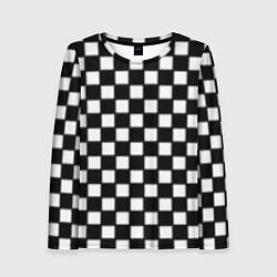 Лонгслив женский Шахматная доска, цвет: 3D-принт