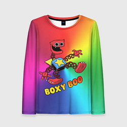 Лонгслив женский Project Playtime: Boxy Boo, цвет: 3D-принт