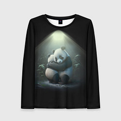 Лонгслив женский Панды обнимаются, цвет: 3D-принт