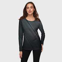 Лонгслив женский Темная виниловая пластинка, цвет: 3D-принт — фото 2