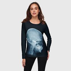Лонгслив женский Рентген головы, цвет: 3D-принт — фото 2