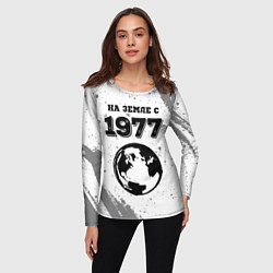 Лонгслив женский На Земле с 1977: краска на светлом, цвет: 3D-принт — фото 2